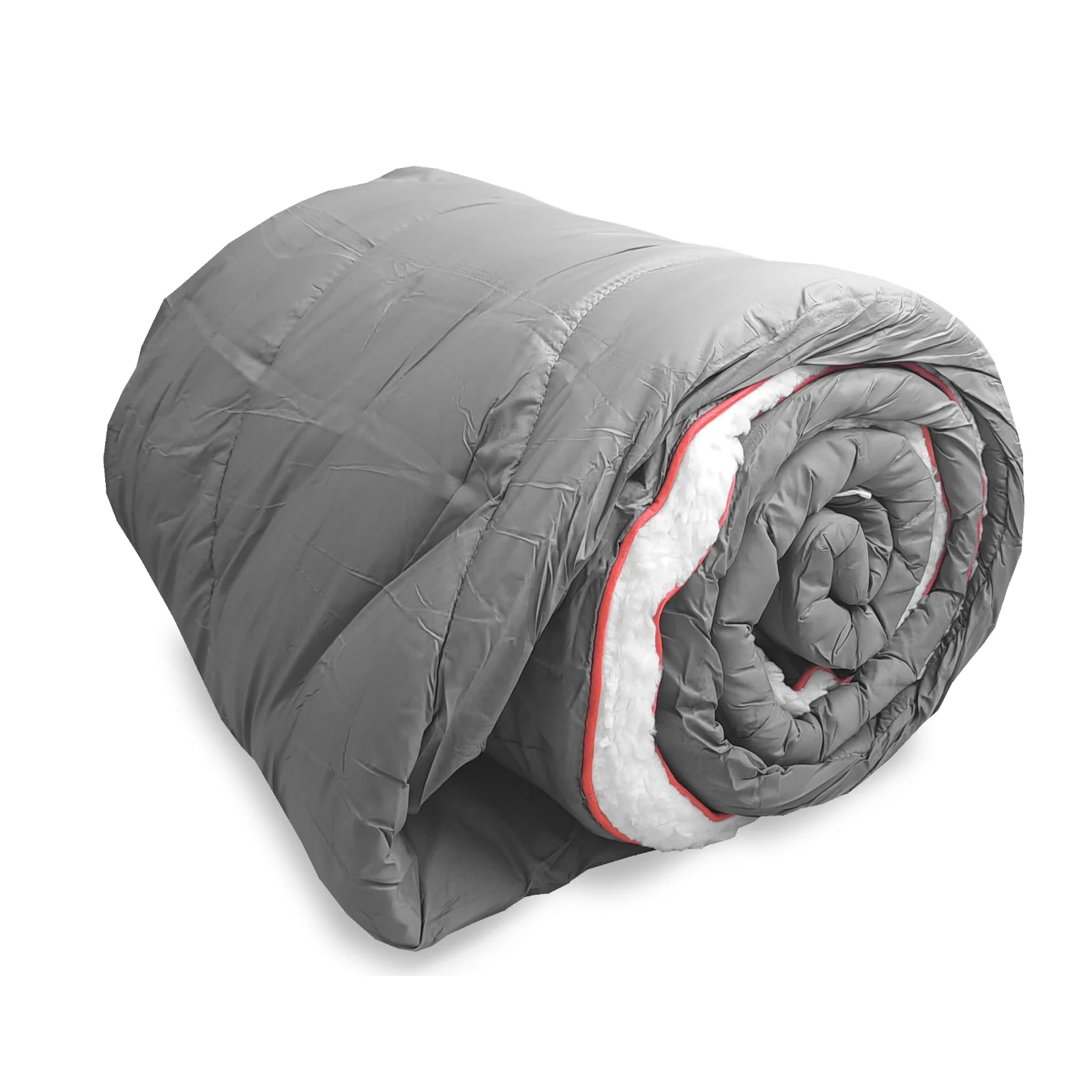 OFFLANDER MIĘKKI KOC PLED KEMPINGOWY SZARY 200 x 140